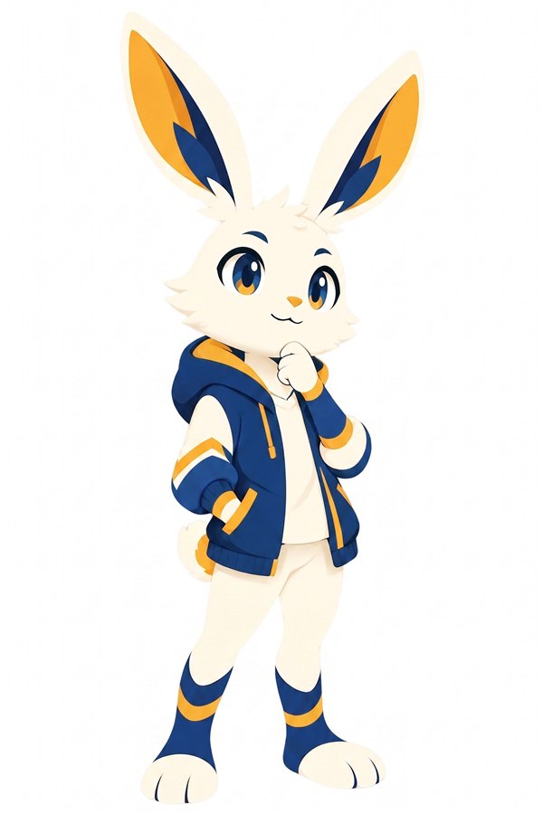 高校受験対策を案内する青いINFAERキャラクター